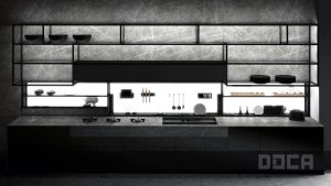 DOCA MUEBLES DE COCINA IDECO NEGRO BRILLO EMIRTO NG GRIS FUME 2